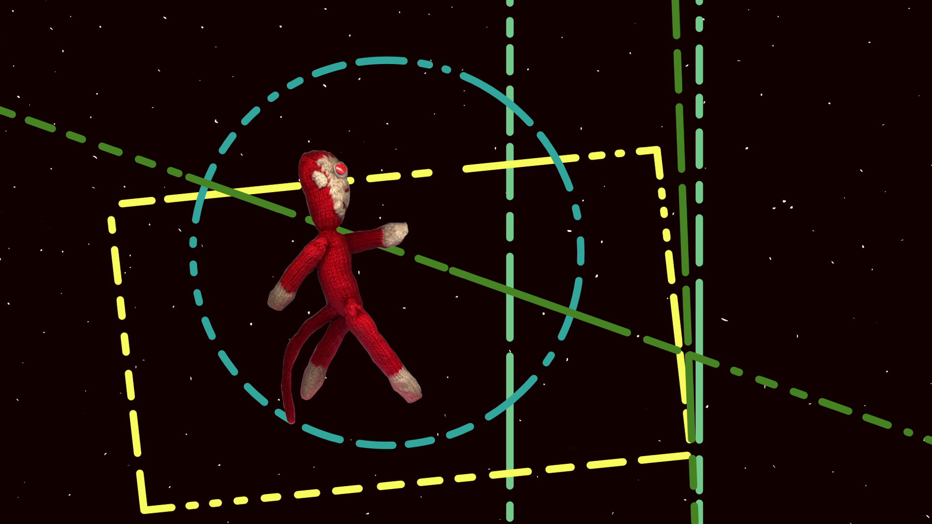 Silly toy in abstract setting, from Sorry Film not Ready